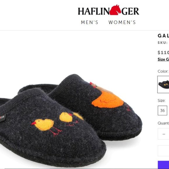 NIB Haflinger Gallina wool slippers 38 hen with chicks - Picture 13 of 13